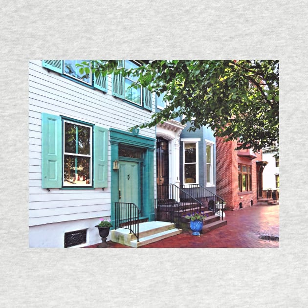 Harrisburg PA - Building with Green Door by SusanSavad